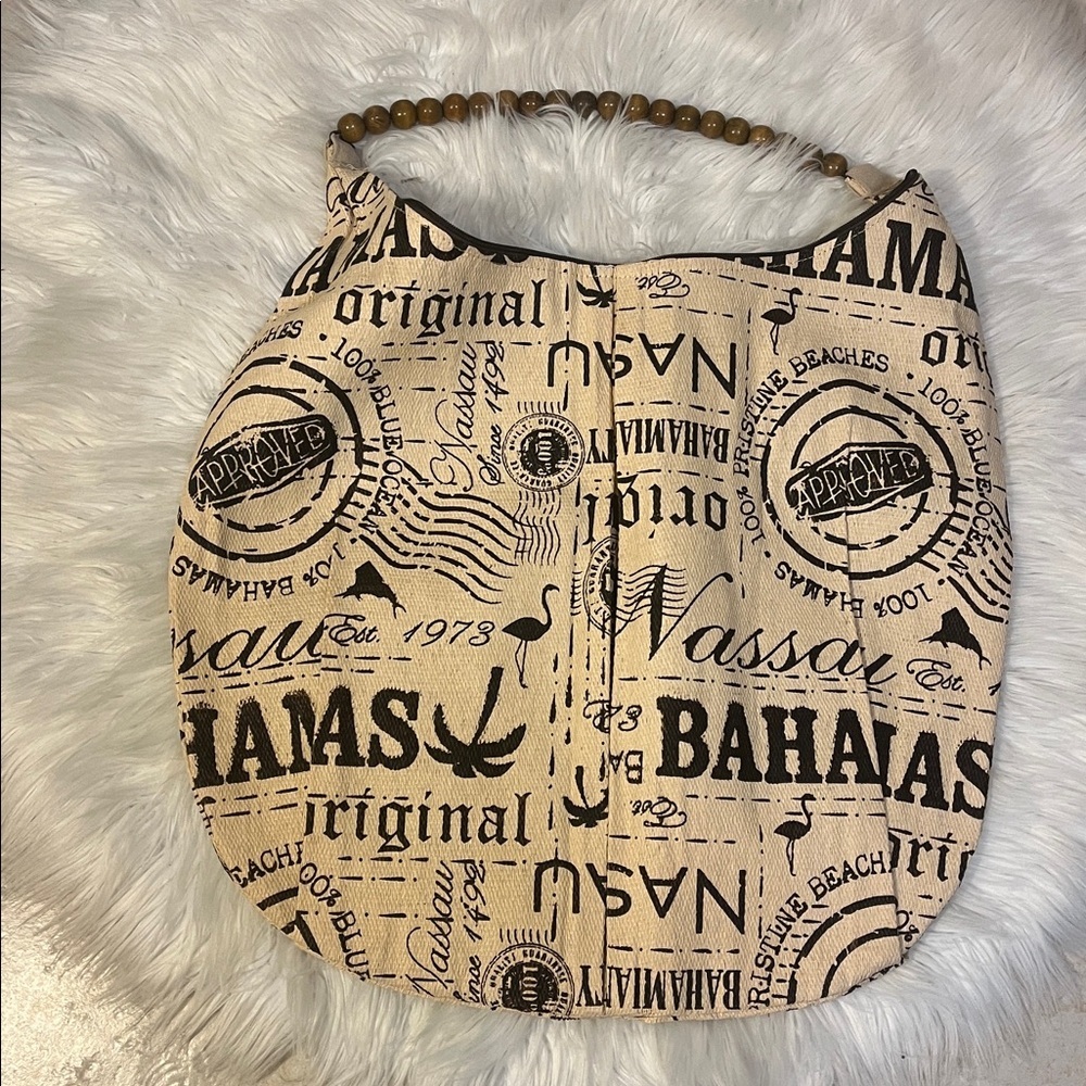Stylish Cream Printed Women's Bag purse beach summer bahamas